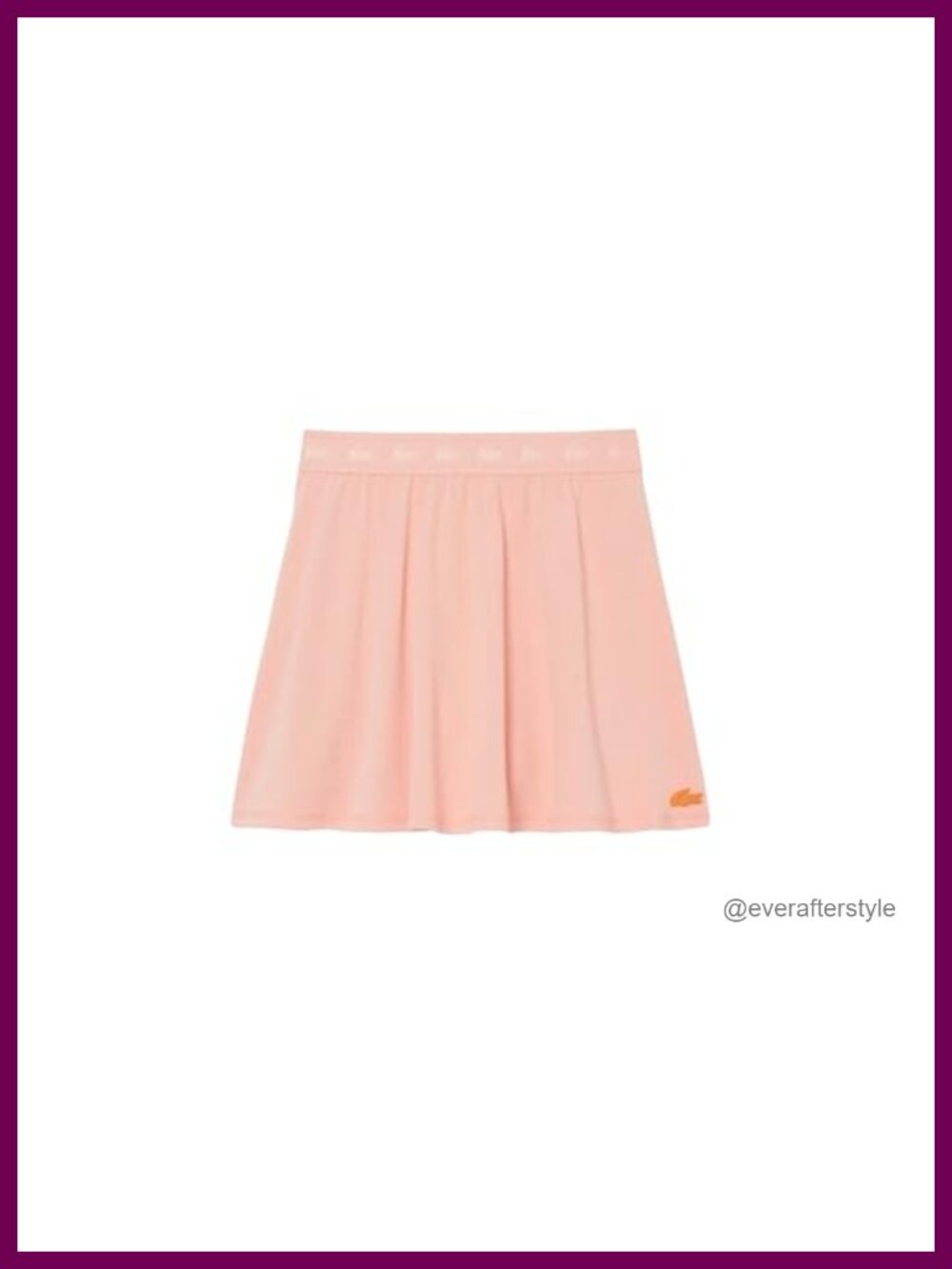 Lacoste Sport Ultra Dry Stretch Pique Skirt Athletic Tennis Golf